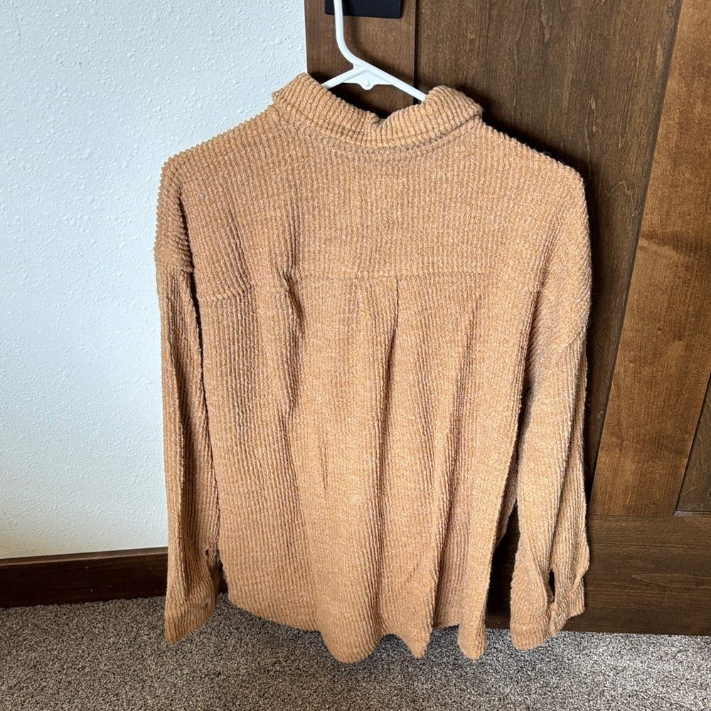 Thread & Supply Light Brown Shacket - image 5